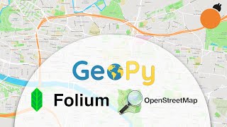 Folium Mapping Geopy Distance Calculations and OpenStreetMap API Lookups in Python [upl. by Oiromed]