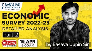 Economic Survey 20222023  Detailed Analysis  Part 2  By Basava Uppin Sir [upl. by Agace795]