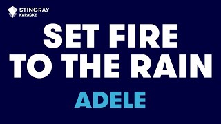 Adele  Set Fire To The Rain Karaoke with Lyrics [upl. by Langill]