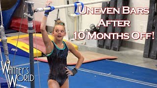 Uneven Bars after Elbow Surgery  Whitney Bjerken Gymnastics [upl. by Leonor174]