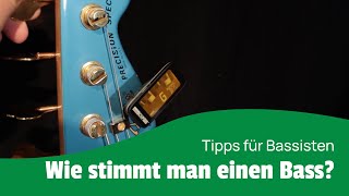 Wie stimmt man einen EBass Bass lernen für Anfänger [upl. by Aetnahc106]