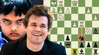 Este garoto SACRIFICA e ATACA Magnus Carlsen [upl. by Cumine]