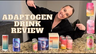 My HONEST review of nonalcoholic seltzers  adaptogen drinks  drinks for reducing stress [upl. by Nyral653]