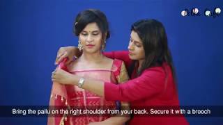 How to wear The Coorgi Drape Saree perfectly By House of Blouse [upl. by Troyes]