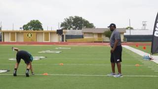 ProTips Football Drills The 3Cone L Drill [upl. by Julietta696]