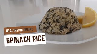 SPINACH RICE EASY RECIPE [upl. by Laverna140]