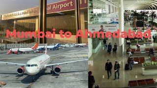 Mumbai airport  Mumbai to Ahmedabad flight journey vlog  flight ticket price [upl. by Litnahs]