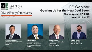 PE Webinar Gearing Up for the Next Deal Boom [upl. by Hinkle122]