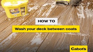 How to wash your deck between coats  Cabots Everyday Deck Wash [upl. by Jerrome]