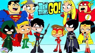 Teen Titans Go vs Superman Aquaman and friends Cartoon Character Swap  SETC [upl. by Susi]