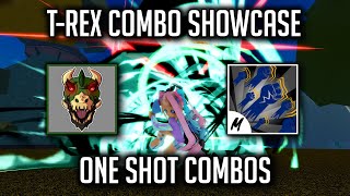 Become Pro With TRex Combos  TRex Combo Showcase Blox Fruit [upl. by Gresham]