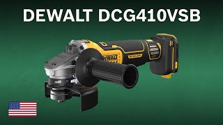 Angle Grinder DEWALT DCG410VSB [upl. by Irrac]