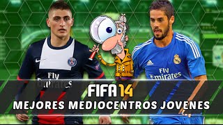 MEJORES MEDIOCENTROS JOVENES  Fifa 14 Modo Carrera [upl. by Alyt]