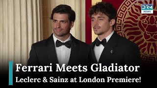 FerrariStars Leclerc amp Sainz bei der Premiere von Gladiator II  AA1G [upl. by Kedezihclem16]