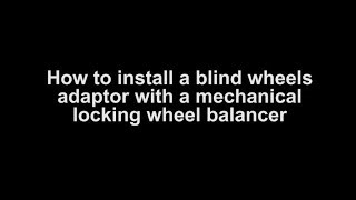 EN  Beissbarth Wheel Balancer  How to install a blind wheels adaptor [upl. by Krantz]