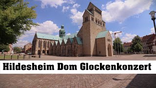 HILDESHEIM D Hoher Dom St Mariä Himmelfahrt Glockenkonzert am 14082024 [upl. by Ciredec]