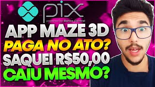 App Maze 3D Paga Mesmo JOGUEI no App Maze 3D SAQUEI R5000 no App Maze 3D App Maze 3D [upl. by Yelrah]