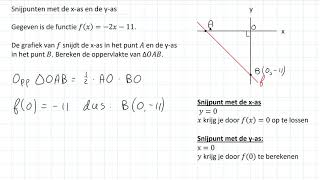 Snijpunten met de xas en de yas 3 VWO [upl. by Dihgirb]