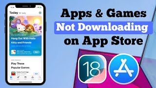 App Store Not Downloading Apps iOS 18  Apps Not Downloading in App Store [upl. by Ecirtahs388]