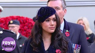 Duke and Duchess of Sussex visit Westminster Abbeys Field of Remembrance [upl. by Aneladgam782]