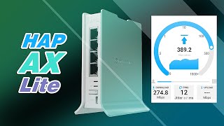 Review MikroTik HAP AX Lite L41G2axD SpeedTest WiFi 6 dan Gigabit LAN [upl. by Lemaj]