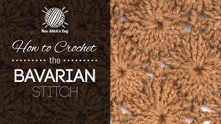 How to Crochet the Bavarian Stitch [upl. by Aniaj]