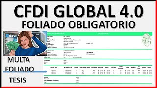 CFDI GLOBAL SIN FOLIADO ¿MULTA 2024 [upl. by Feetal262]