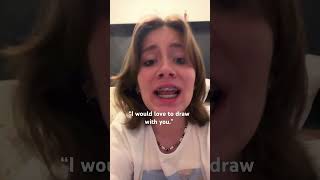 Like let’s draw each other frrr disney funny rizzed drawing comedy [upl. by Rhianna]