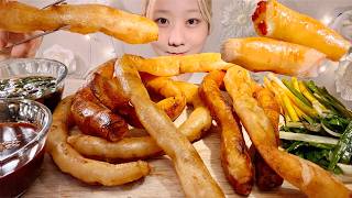 ASMR Grilled Beef Large Intestine【Mukbang Eating Sounds】【English subtitles】 [upl. by Romelle]