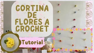 Cortina de flores a crochet✨🌸 clavel chico a crochet🌸 [upl. by Martinsen]