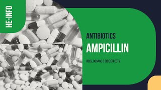 Ampicillin  Uses Dosage Side Effects amp Mechanism  Unasyn [upl. by Naashar941]