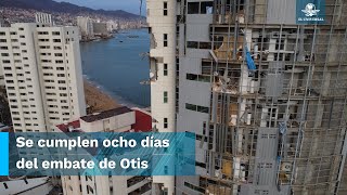 A una semana de la feroz embestida de Otis así amaneció la costera de Acapulco [upl. by Suoivatram412]