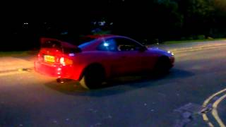 Celica GT4 HUGE FLAMES REDLINE AND LAUNCH LOUD [upl. by Herwig]