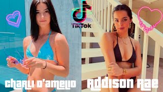 Charli Damelio vs Addison Rae TikTok Battle 🔥 twerking hot competition [upl. by Engle]