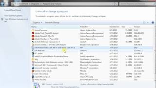 How to uninstall an Hp printer Windows 7 [upl. by Rosemary]