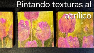 Pintando con texturas al acrílico abstractoFigurativo [upl. by Akinas554]