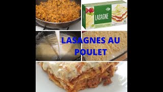 LASAGNES AU POULET  SIMPLE  RAPIDE  FACILE A FAIRE [upl. by Hamas375]