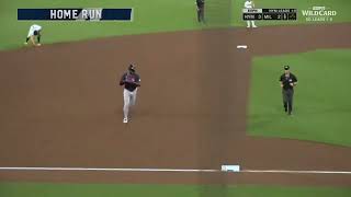 Jorge Solers 1st home run of the postseason [upl. by Chernow]