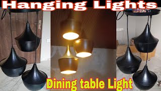 Diy Dining Table Pendant Light  Diy hanging lamp light  Hanging lamp installation [upl. by Lail4]