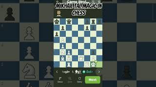 Mikhail tal brilliancy 🤯  Mikhail tal  chess mikhailtal magnuscarslen cricket love ❤ [upl. by Enilamme]