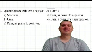 625 Colégio Naval 2004  Q2  Resolvendo uma equação com raiz [upl. by Natiha49]