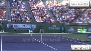 Roger Federer vs Stanislas Wawrinka Indian Wells 2013 HD [upl. by Ntsuj]