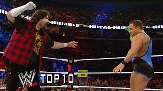 Santinos most memorable moments  WWE Top 10 [upl. by Ylurt]