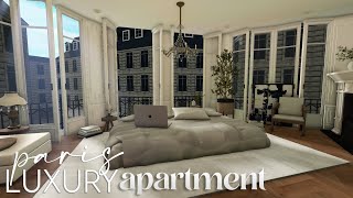 Bloxburg  Paris Luxury Apartment  House Build [upl. by Aneeres]