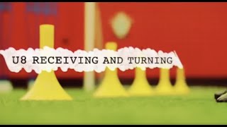 Soccer Drill Receiving And Turning U8 [upl. by Akcirehs]