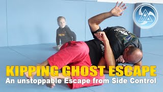 The unstoppable Kipping Ghost Escape from Side Control  This will blow your mind [upl. by Oraneg]