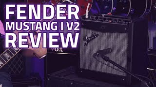 Fender Mustang I V2 Guitar Amplifier Combo Demo Review [upl. by Nahtiek]