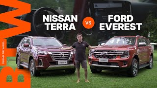 Ford Everest Titanium 4x4 Vs Nissan Terra VL 4x4  AutoDeal Comparo [upl. by Nnaassilem]