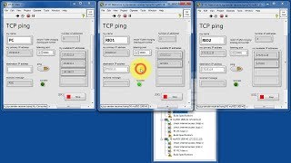 LabVIEW code TCPIP sender and receiver and quotTCP pingquot application expected results [upl. by Baily]