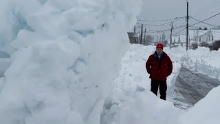 Cape Breton wakes up to more walls of snow as street clearing continues [upl. by Nnairac664]